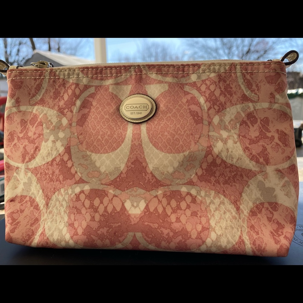 Coach makeup bag